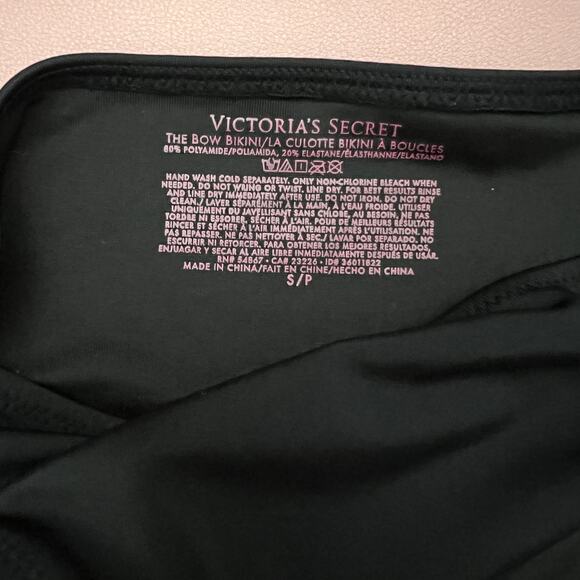 Victoria’s Secret Black Bikini Set Small 32D Top Small Bottoms Swim Bathing Suit - Picture 7 of 8